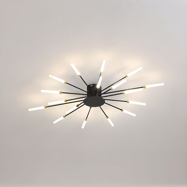 Lustra LED 54W Fan Light Black 18, 70 cm