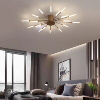 Lustra LED 54W Fan Light Gold 18, 70 cm