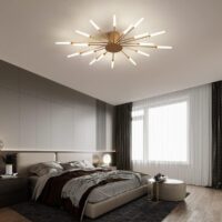 Lustra LED 54W Fan Light Gold 18, 70 cm