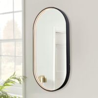 Oglinda LED baie 50x90 Black Classy, LDPJ190