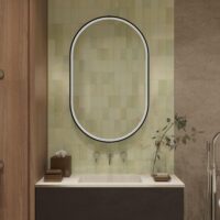 Oglinda LED baie 50x90 Black Classy, LDPJ190