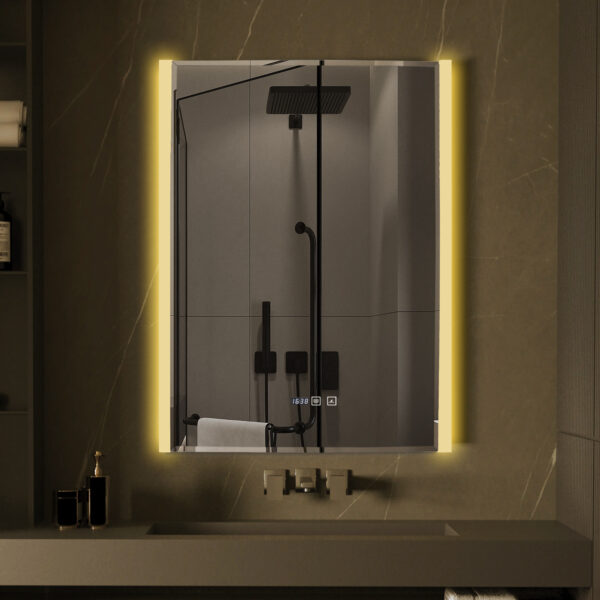 Oglinda LED baie 60x80 Classy, Dezaburire, Ceas, LDPJ189