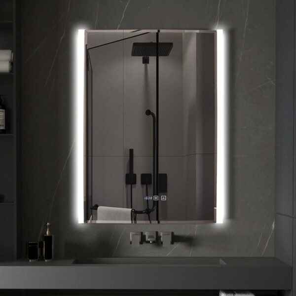 Oglinda LED baie 60x80 Classy, Dezaburire, Ceas, LDPJ189