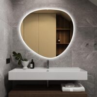 Oglinda LED baie 80x73 Unique LDPJ192