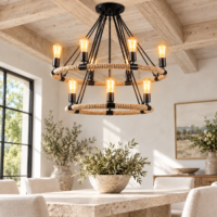 Candelabru Rustic Rope 60+40