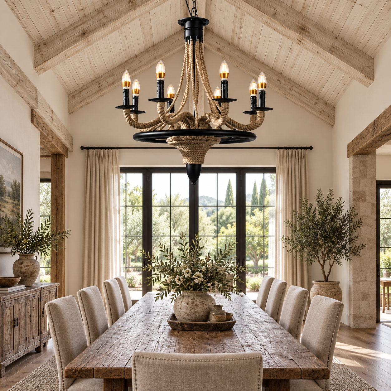 Candelabru Rustic Rope Imperial 8 Candelabru Rustic Rope Imperial 8