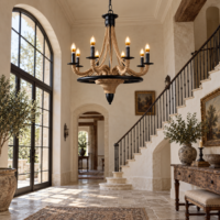 Candelabru Rustic Rope Imperial 8
