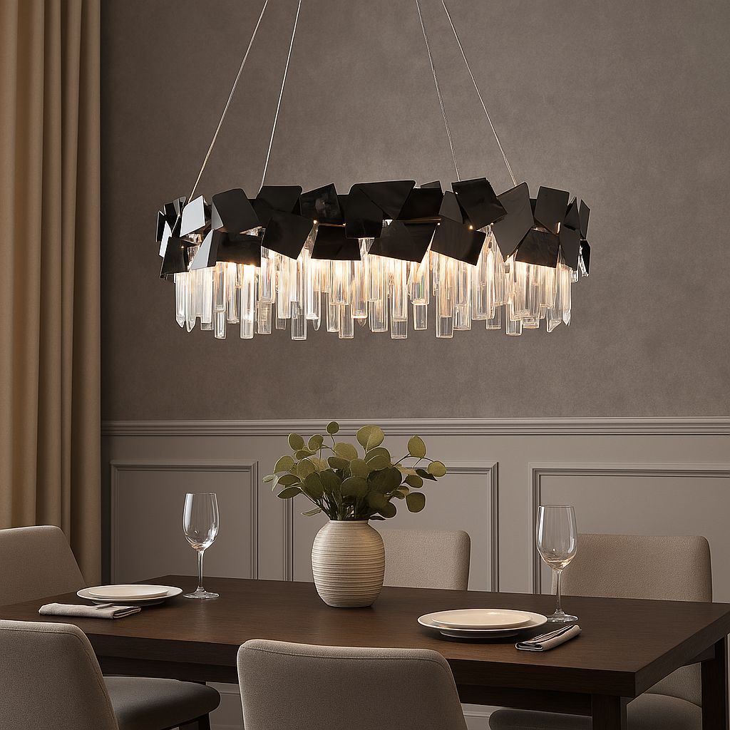 Candelabru Lorette Dining Argintiu Lucios LM 80x30 Candelabru Lorette Dining Argintiu Lucios LM 80x30