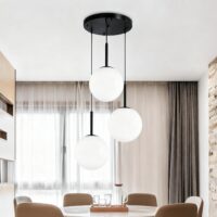 Candelabru Globuri Moon Stylo Negru 3