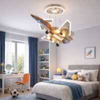 Candelabru LED 88W Aircraft Auriu Aeronautic