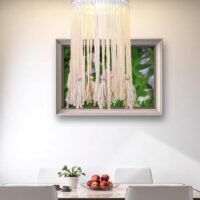 Pendul Stil Boho Alb