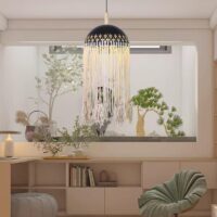 Pendul Stil Boho Negru