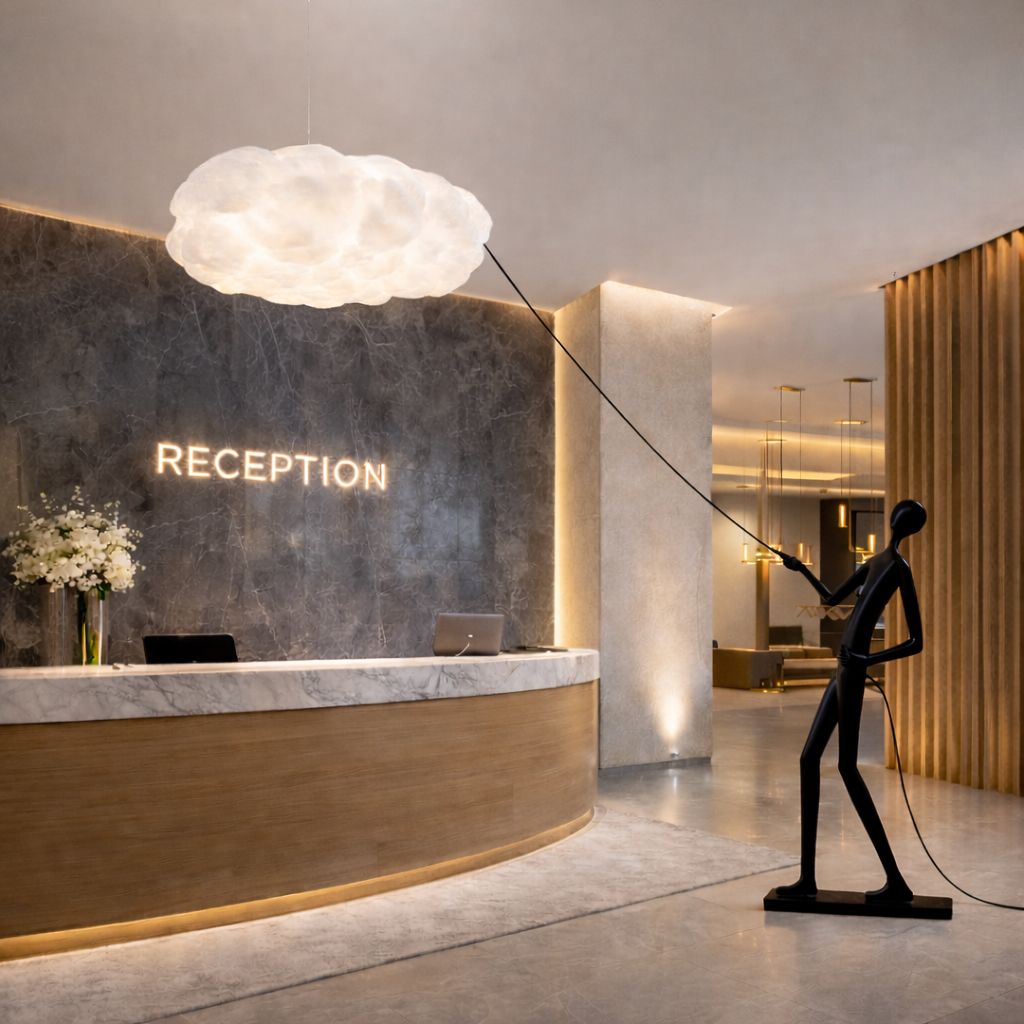 Statueta Luxury cu Candelabru Cloud inclus Statueta Luxury cu Candelabru Cloud inclus