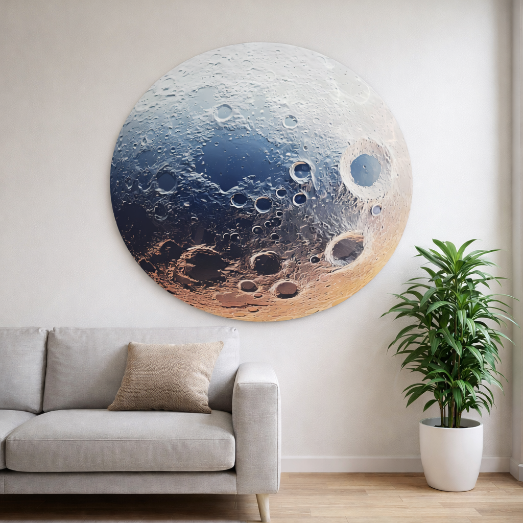 Tablou LED decorativ Luna Cosmica, 80 cm Tablou LED decorativ Luna Cosmica, 80 cm