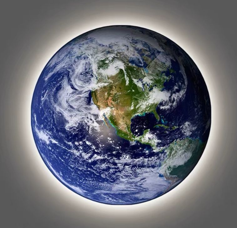 Tablou LED decorativ Pamant, 80 cm Tablou LED decorativ Pamant, 80 cm