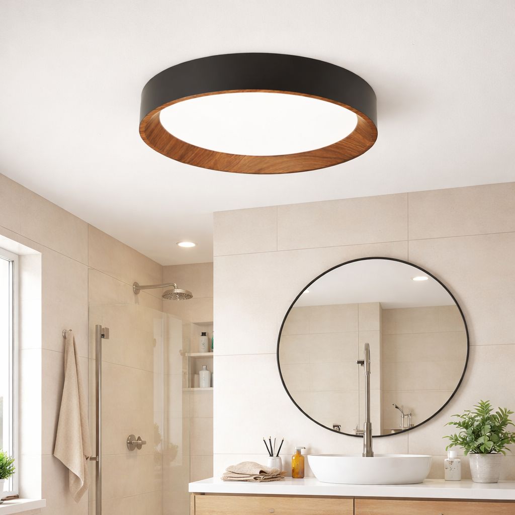 Lustra Baie Rotunda cu LED 52W Shinny Lustra Baie Rotunda cu LED 52W Shinny