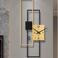 Aplica LED 24W cu Ceas Negru Linea