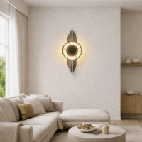 Aplica LED 24W cu Ceas Negru Royal Time