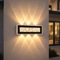 Aplica LED Exterior 12W Ice Frame, lumina calda