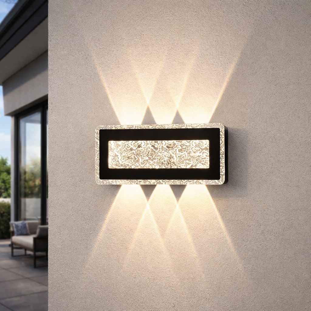 Aplica LED Exterior 9W Ice Frame, lumina calda Aplica LED Exterior 9W Ice Frame, lumina calda