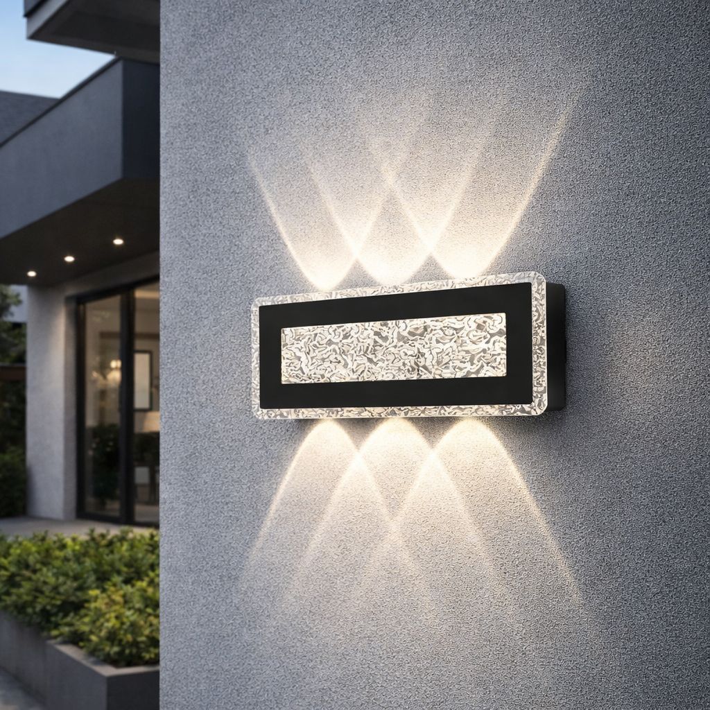 Aplica LED Exterior 9W Ice Frame, lumina calda Aplica LED Exterior 9W Ice Frame, lumina calda