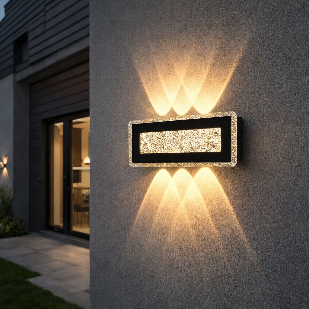 Aplica LED Exterior 9W Ice Frame, lumina calda Aplica LED Exterior 9W Ice Frame, lumina calda