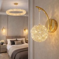 Aplica LED Sparkle Gold Globe