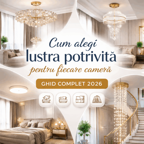Cum alegi lustra potrivită pentru fiecare cameră | Lumini de Poveste