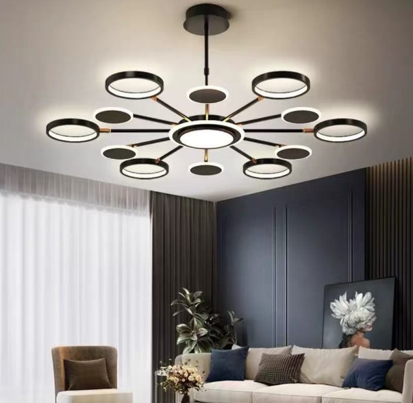 Lustra LED 120W Space Eternity LM Black 12 Lustra LED 120W Space Eternity LM Black 12