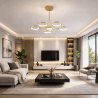 Lustra LED 80W Space Eternity LM Gold 6