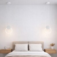 Pendul LED 24W Ring Alb