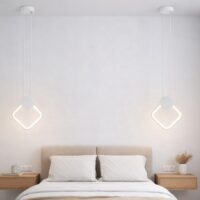 Pendul LED 24W Square Alb