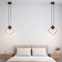 Pendul LED 24W Square Negru