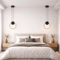 Pendul LED24W Rings Negru