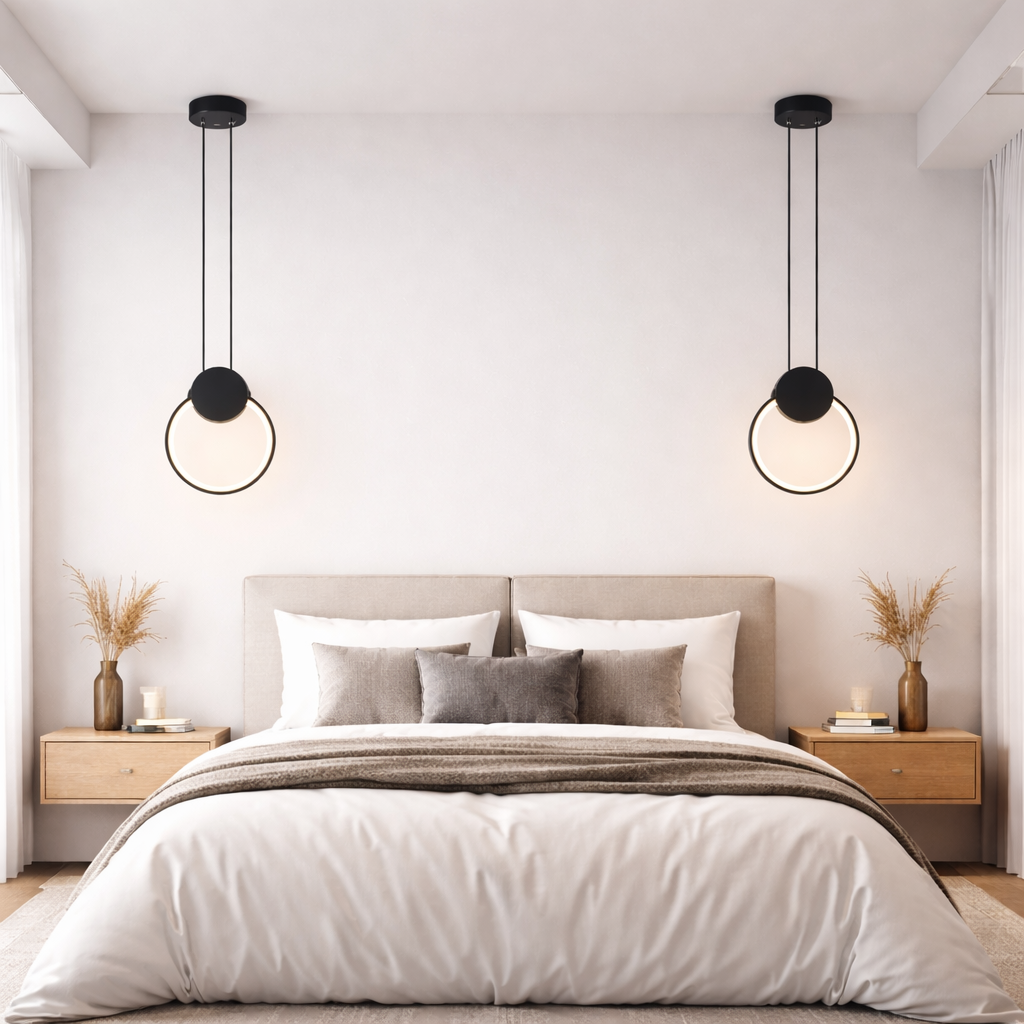 Pendul LED24W Rings Negru Pendul LED24W Rings Negru