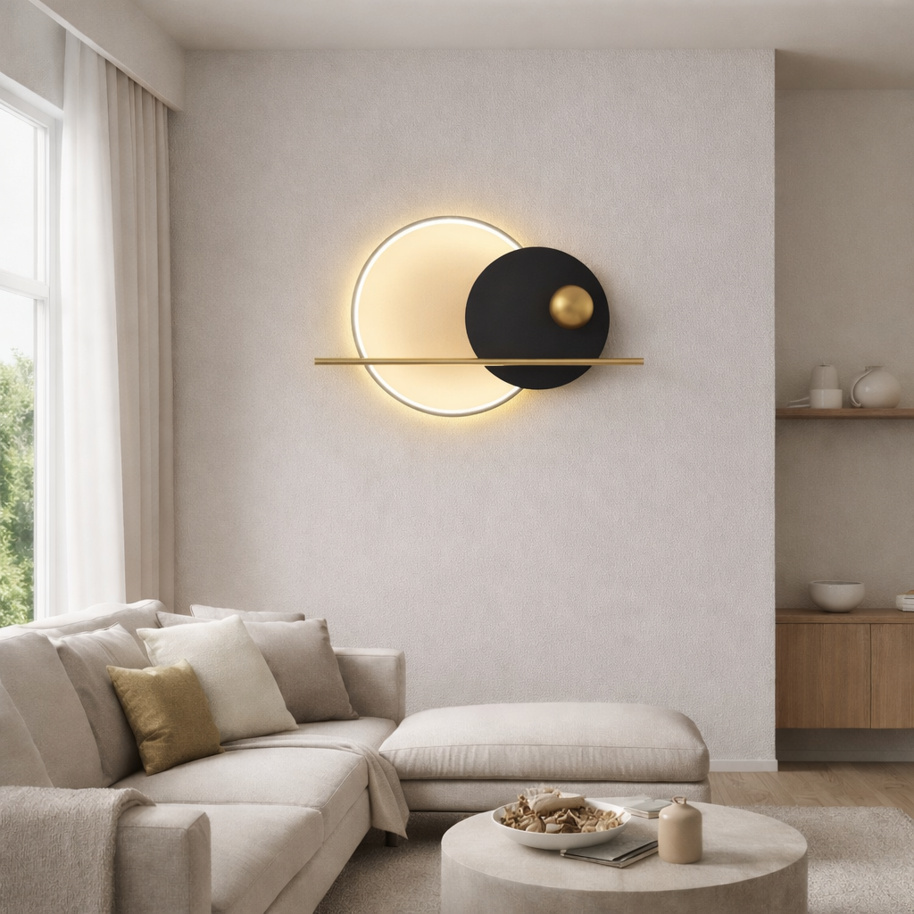 Tablou LED decorativ 24W Eclipse Gold Tablou LED decorativ 24W Eclipse Gold