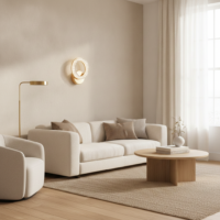 Aplica LED Ring Glam Gold