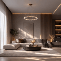 Candelabru Caroo Slim 800 Silver (Argintiu)