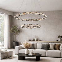 Candelabru Caroo Slim Double Silver 80x60 (Argintiu)