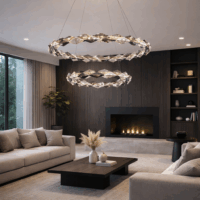 Candelabru Caroo Slim Double Silver 80x60 (Argintiu)