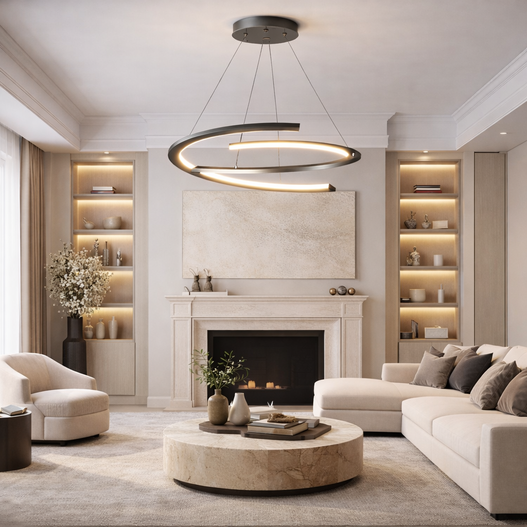 Candelabru LED 96W Minimalist Double Nova, Telecomanda Candelabru LED 96W Minimalist Double Nova, Telecomanda