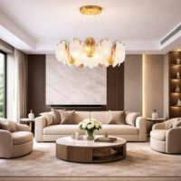 Candelabru LED Feather Gold Luxury TK