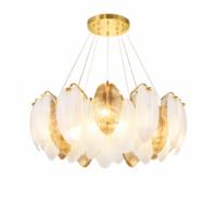 Candelabru LED Feather Gold Luxury TK