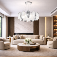 Candelabru LED Feather Silver Luxury TK