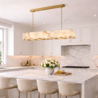 Candelabru Dining Natural Marble Luxury TK, 60 cm