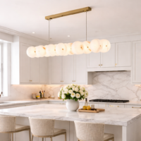 Candelabru LED Dining Natural Marble Luxury TK, 120x12 cm