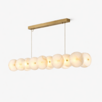 Candelabru LED Dining Natural Marble Luxury TK, 120x12 cm