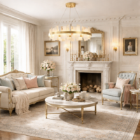 Candelabru LED Crown Natural Marble Luxury TK