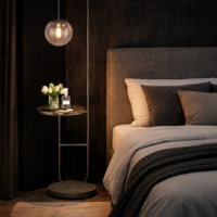 Lampadar Moon Black Luxury TK