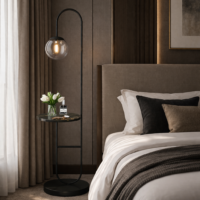 Lampadar Moon Black Luxury TK